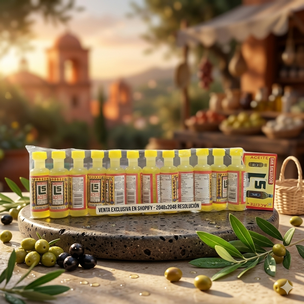 Aceite De Olivo Tira C/12 Piezas San Salvador