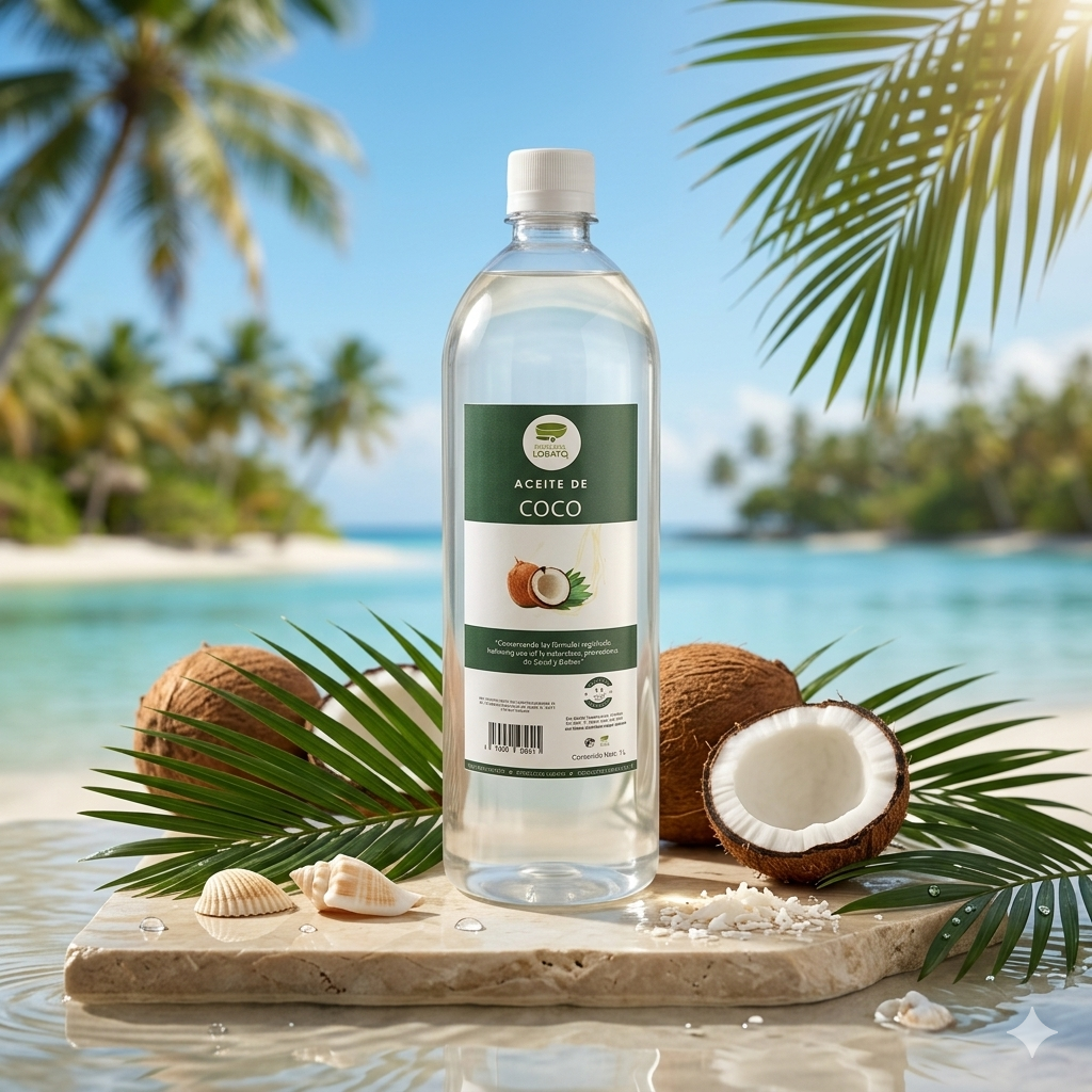 Aceite De Coco 1 Litro Marca LOBATO