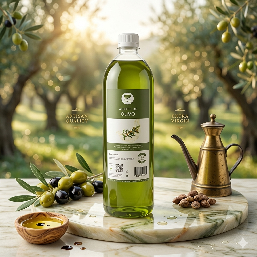 Aceite de Olivo 1 Litro Marca LOBATO