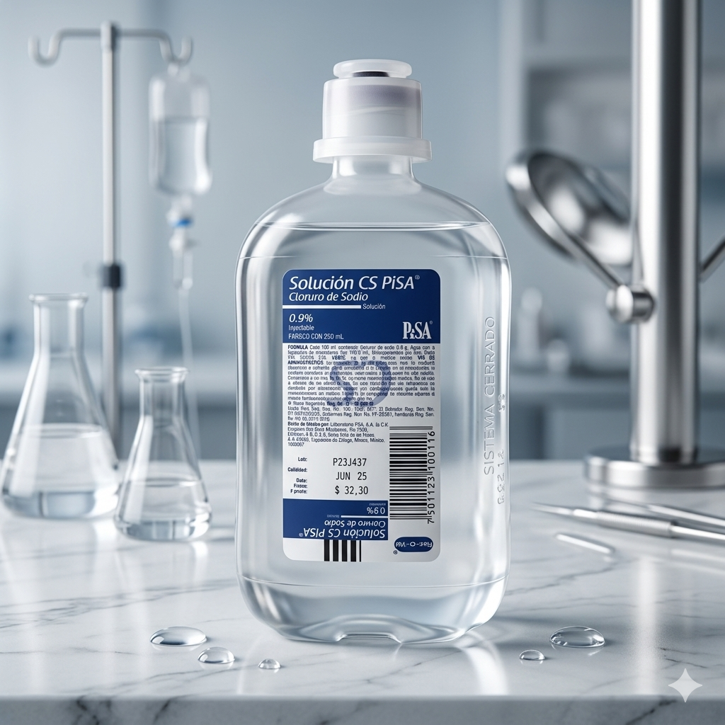 Cloruro De Sodio 250mL PISA Solución