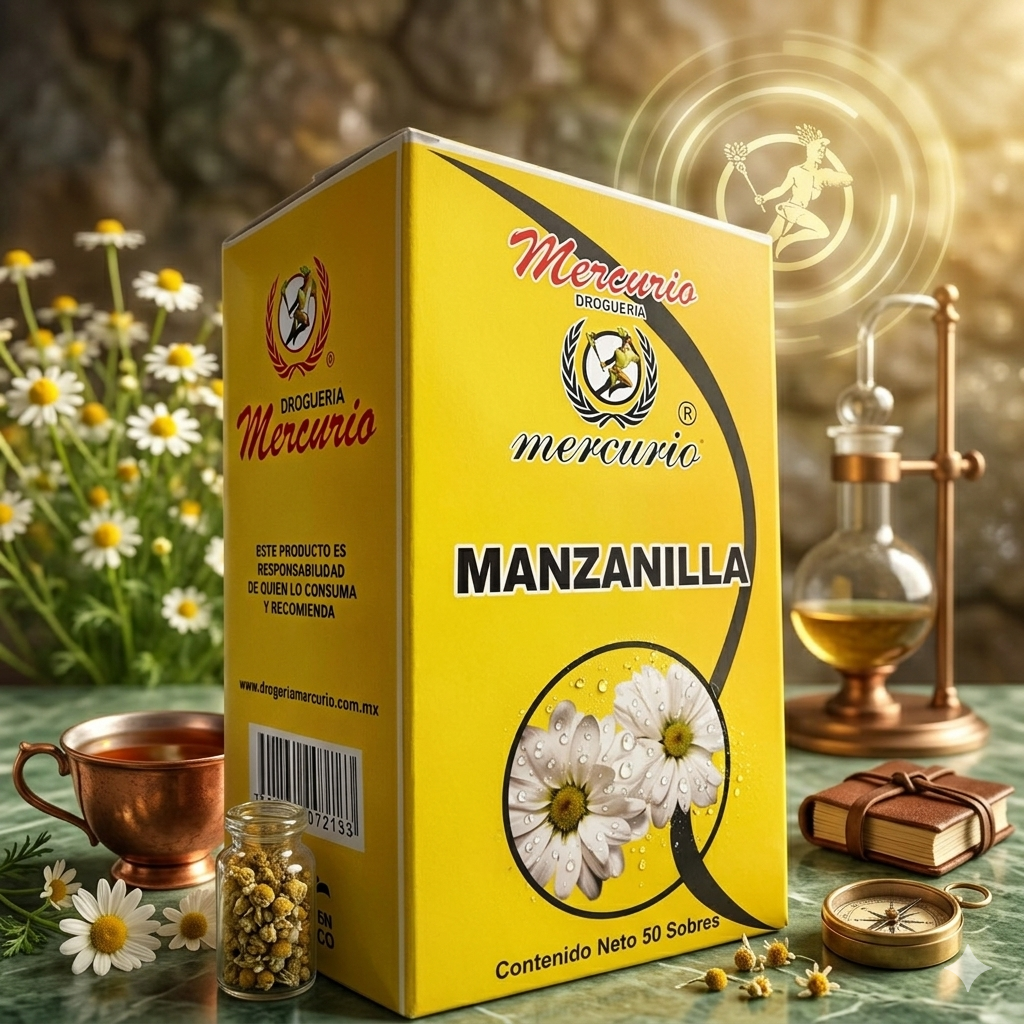 Flor De Manzanilla Paquete Con 50 Sobres Marca MERCURIO