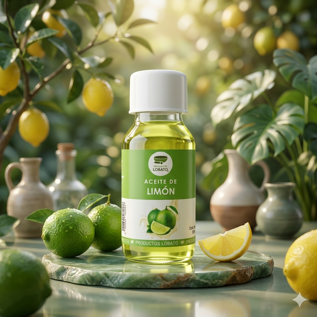 Aceite De Limón 50mL Marca LOBATO Paquete Con 25 Piezas