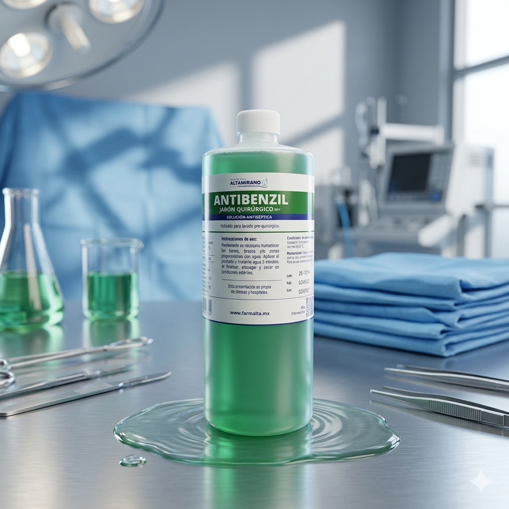 Jabón Quirúrgico Antibenzil Altamirano 500mL Pieza