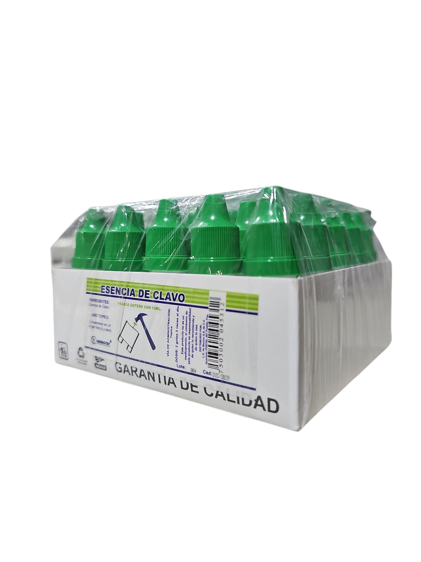 Esencia De Clavo 10mL Paquete Con 25 Piezas