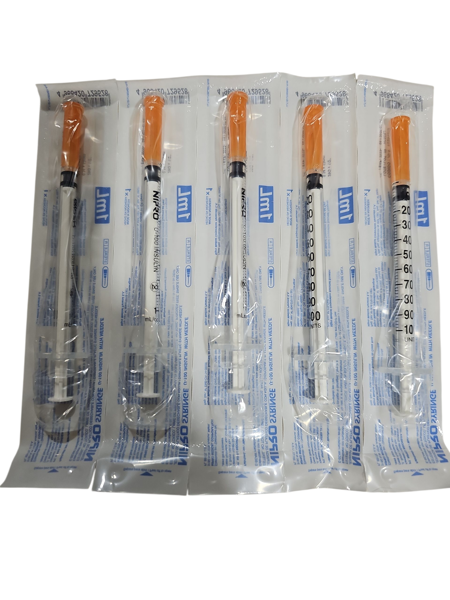 Jeringa Para Insulina Nipro Gris (27G x 1/2'') Caja Con 100 Piezas