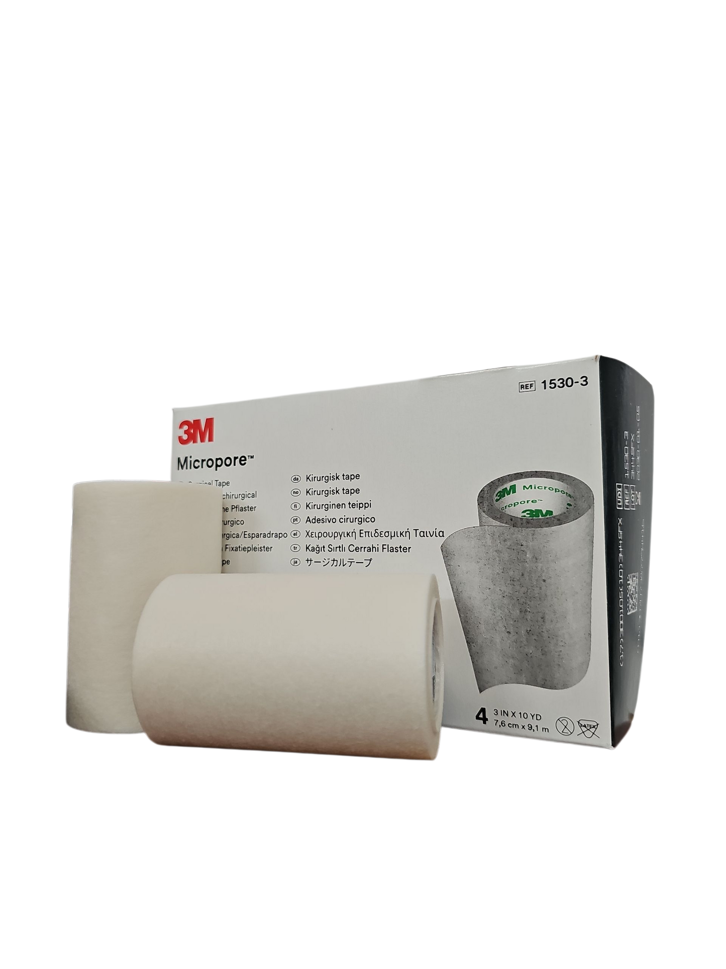 Cinta Micropore 3M 3'' Blanco Caja C/4 Unidades