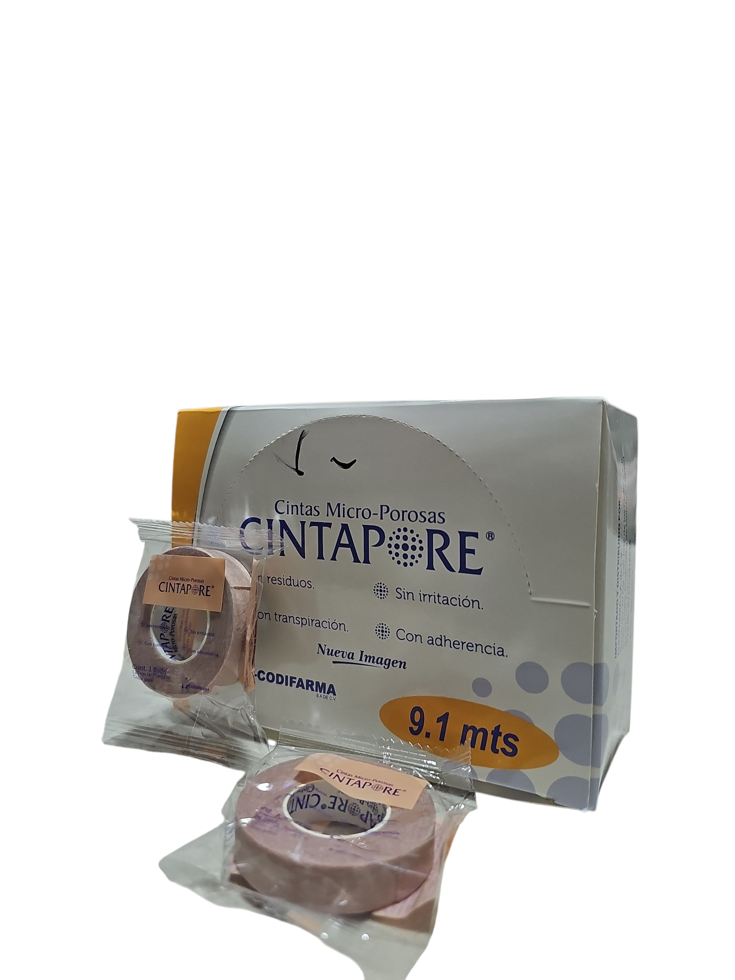 Cinta Microporosa Cintapore 1/2'' Piel Caja C/24 Unidades