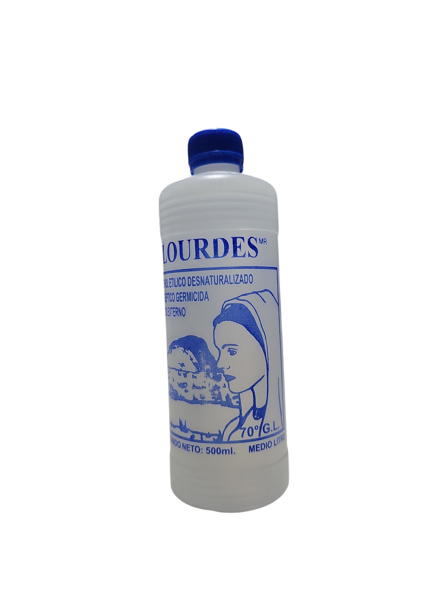 Alcohol Desnaturalizado 70° Lourdes 500mL - Pieza