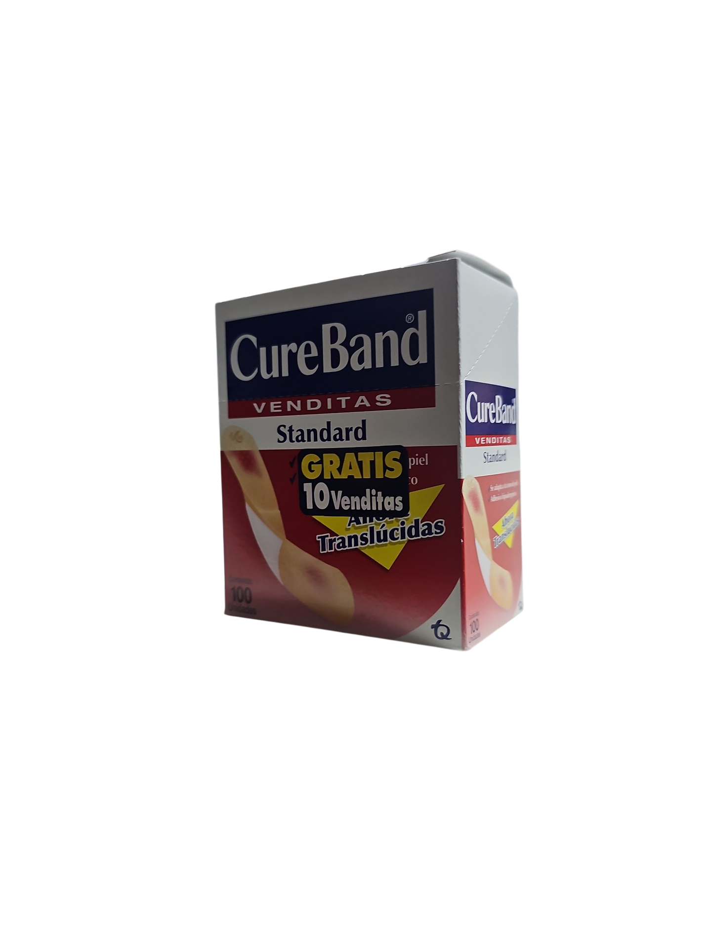 Curitas Venditas Traslucidas CUREBAND - Caja de 100 Piezas