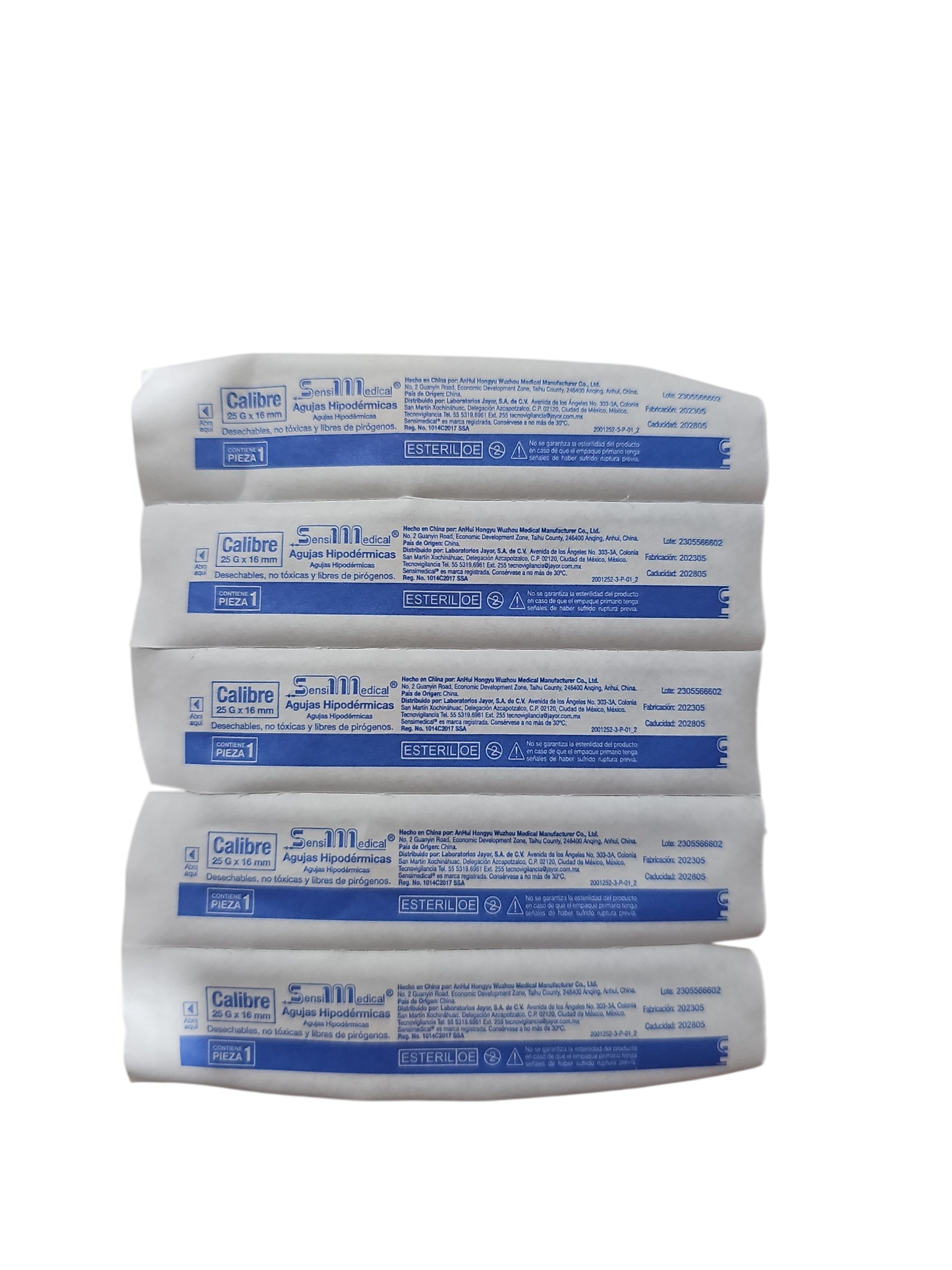 Aguja Hipodermica Naranja 25g X 16mm Sensimedical Caja C/100