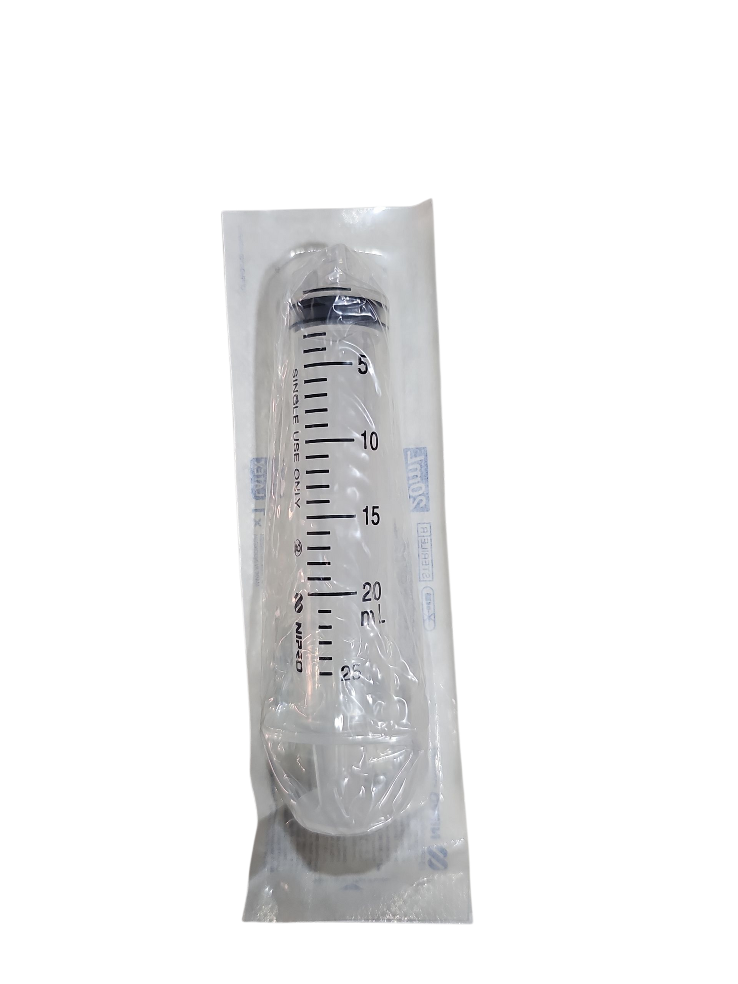 Jeringa Nipro 20mL Sin Aguja - Paquete de 50 Piezas