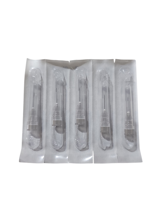 Aguja Hipodermica Gris 27g X 1/2'' SensiMedical Caja C/100