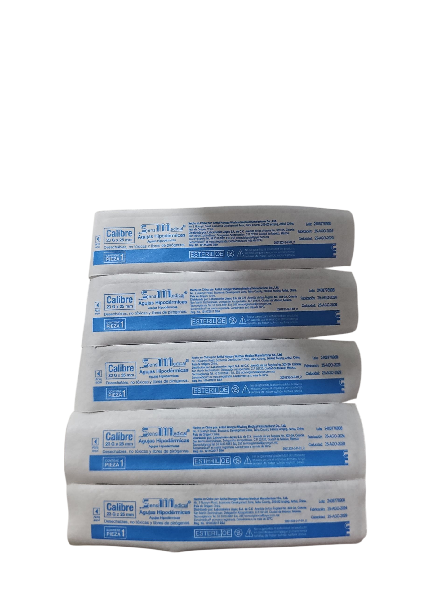 Aguja Hipodermica Azul 23g X 25mm Sensi Medical Caja C/100