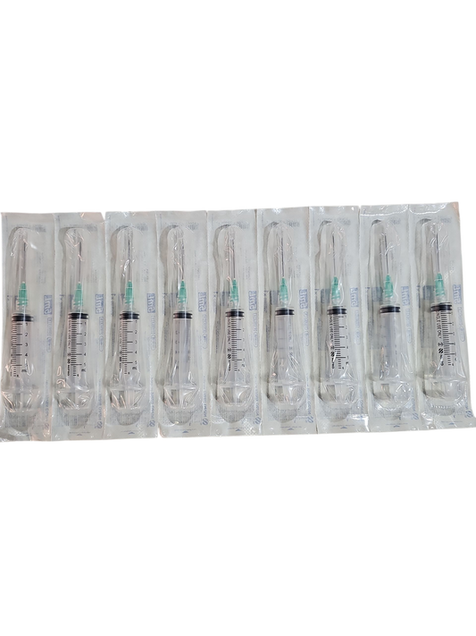 Jeringa Nipro 5mL Verde Caja Con 100 Piezas