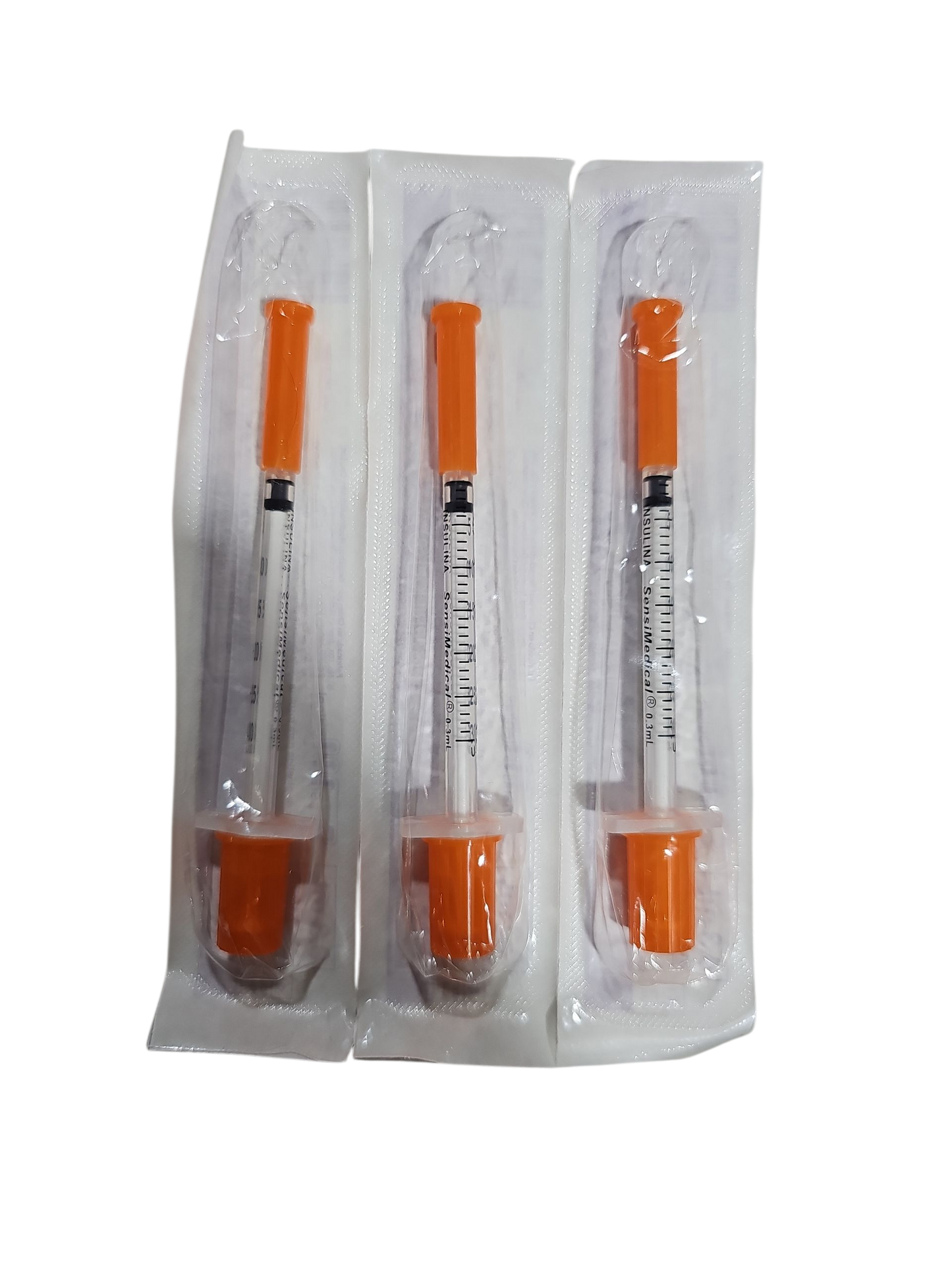 Jeringa Para Insulina 0.3mL Caja Con 100 Piezas SENSI MEDICAL