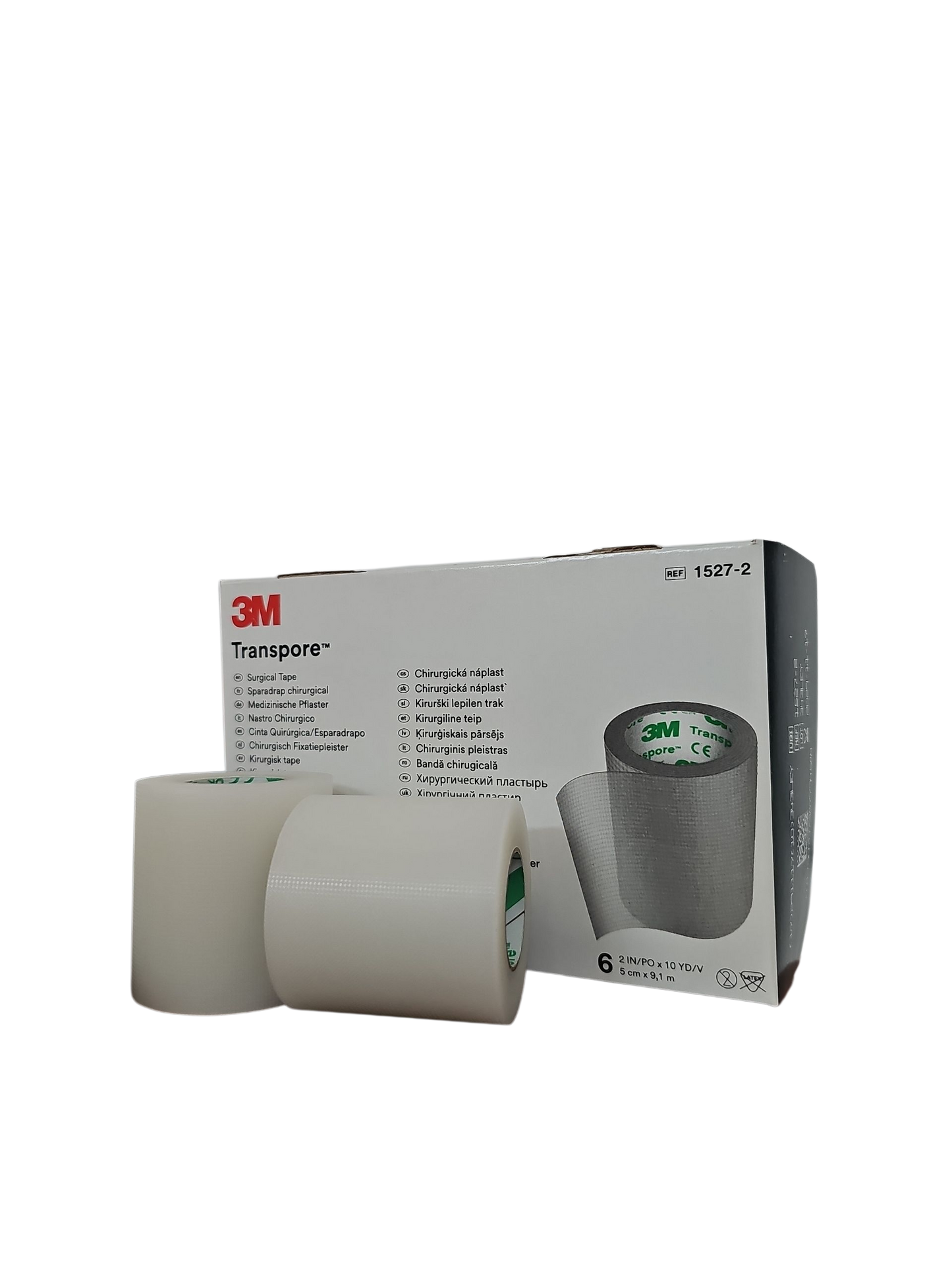 Cinta Transpore 3M 2'' Caja C/6 Unidades