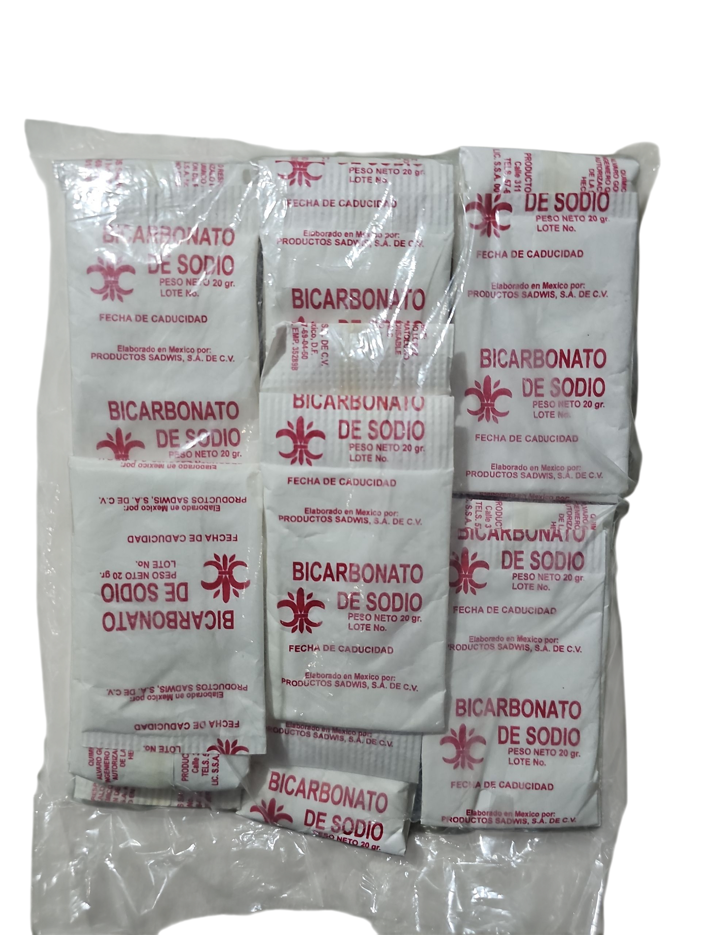 Bicarbonato De Sodio Exhibidor Con 50 Sobres