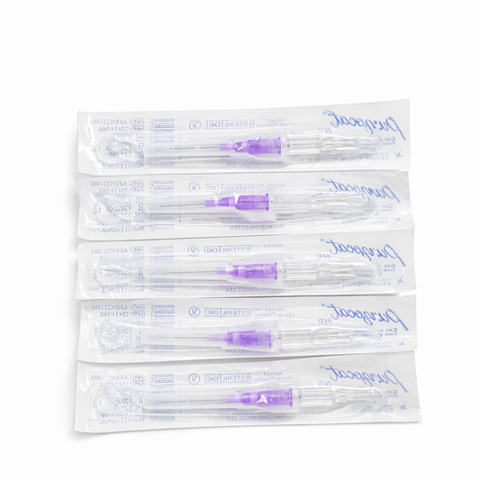Catéter Punzocat #23 Morado VIZCARRA - C/50 Unidades