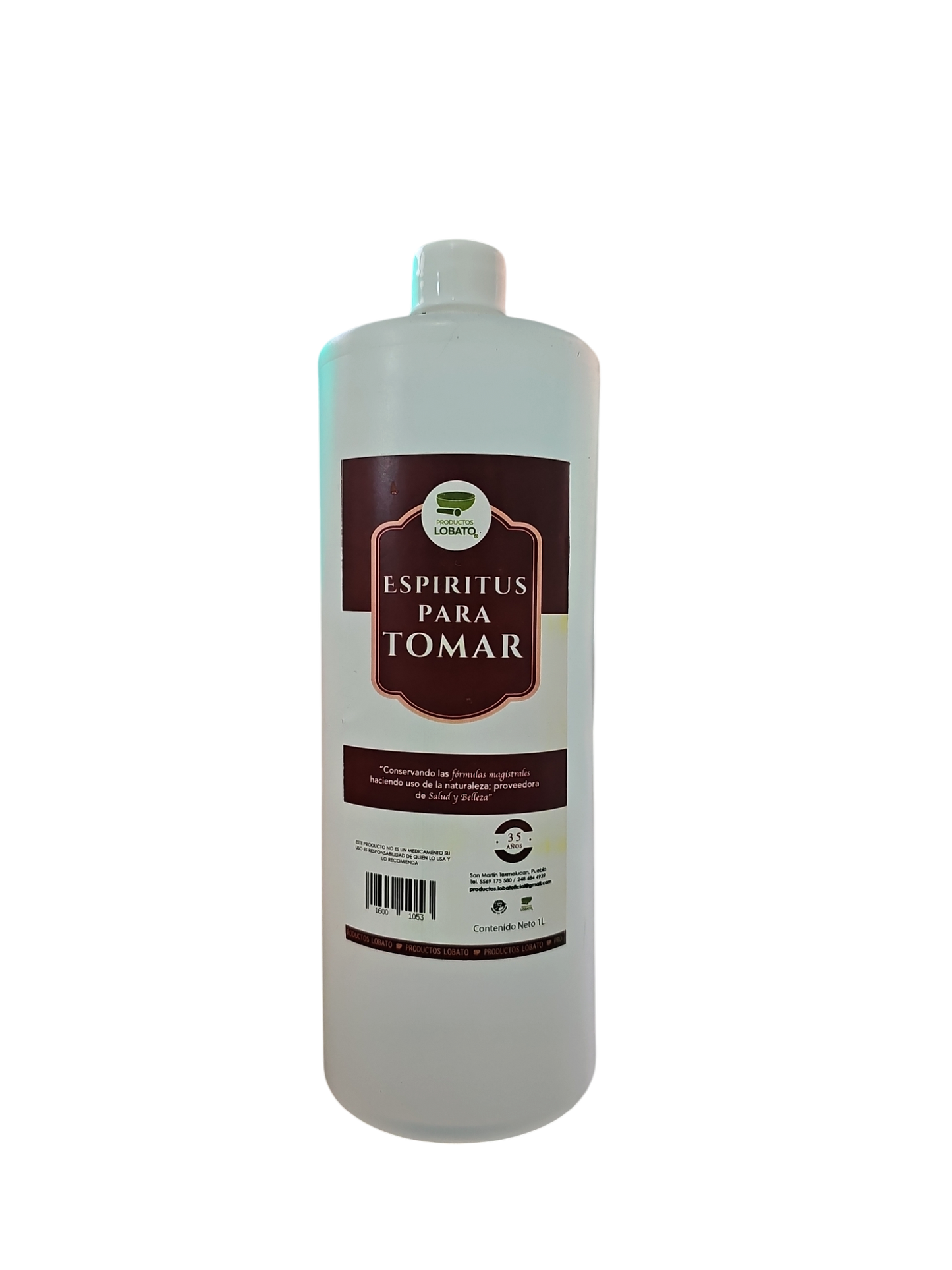 Espíritu Para Tomar 1 Litro Lobato (Pieza)