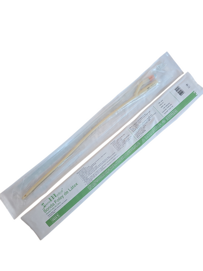 Sonda Foley de Látex #16 SENSIMEDICAL Caja Con 10 Piezas