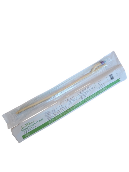 Sonda Foley de Látex #22 SENSIMEDICAL Caja Con 10 Piezas