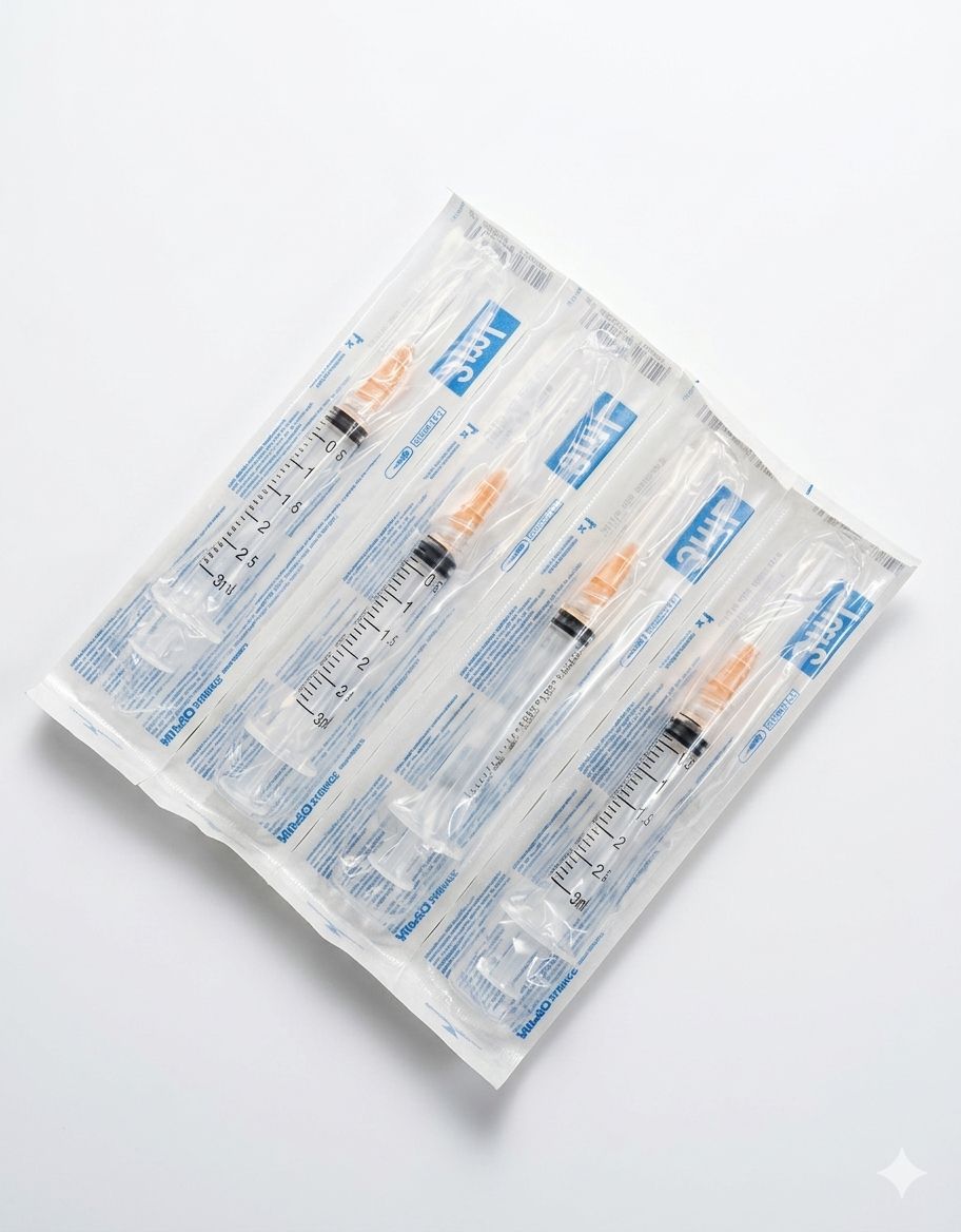Jeringa Nipro 3mL Naranja Caja Con 100 Piezas