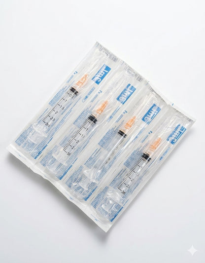 Jeringa Nipro 3mL Naranja Caja Con 100 Piezas