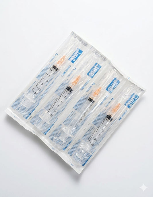 Jeringa Nipro 3mL Naranja Caja Con 100 Piezas