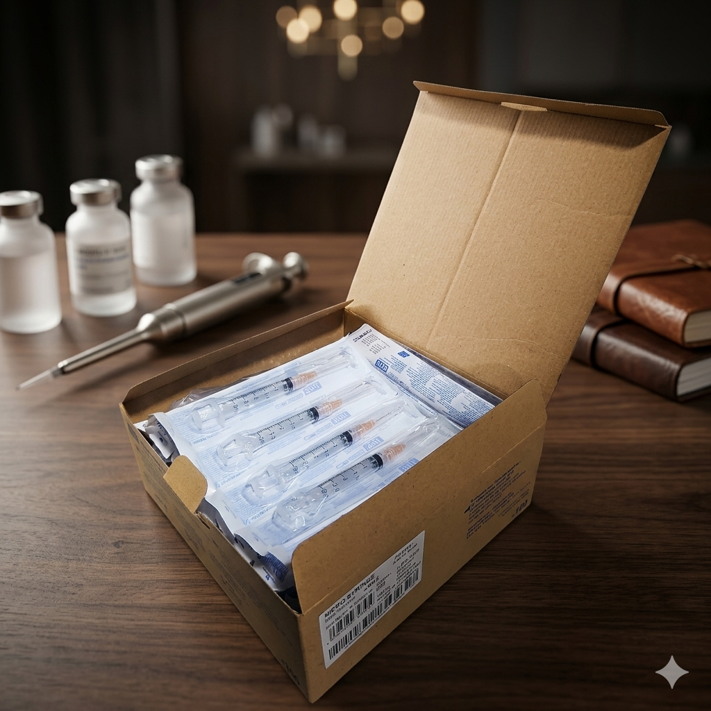 Jeringa Nipro 3mL Naranja Caja Con 100 Piezas