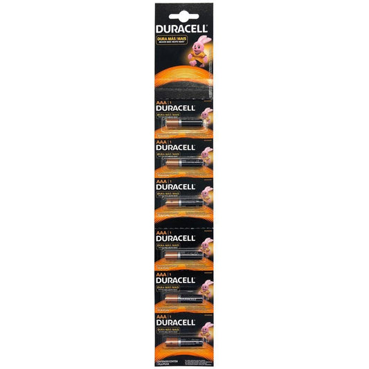Pilas Duracell AAA Exhibidor Con 6 Unidades