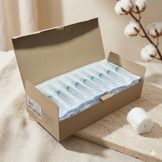 Jeringa Nipro 5mL Verde Caja Con 100 Piezas