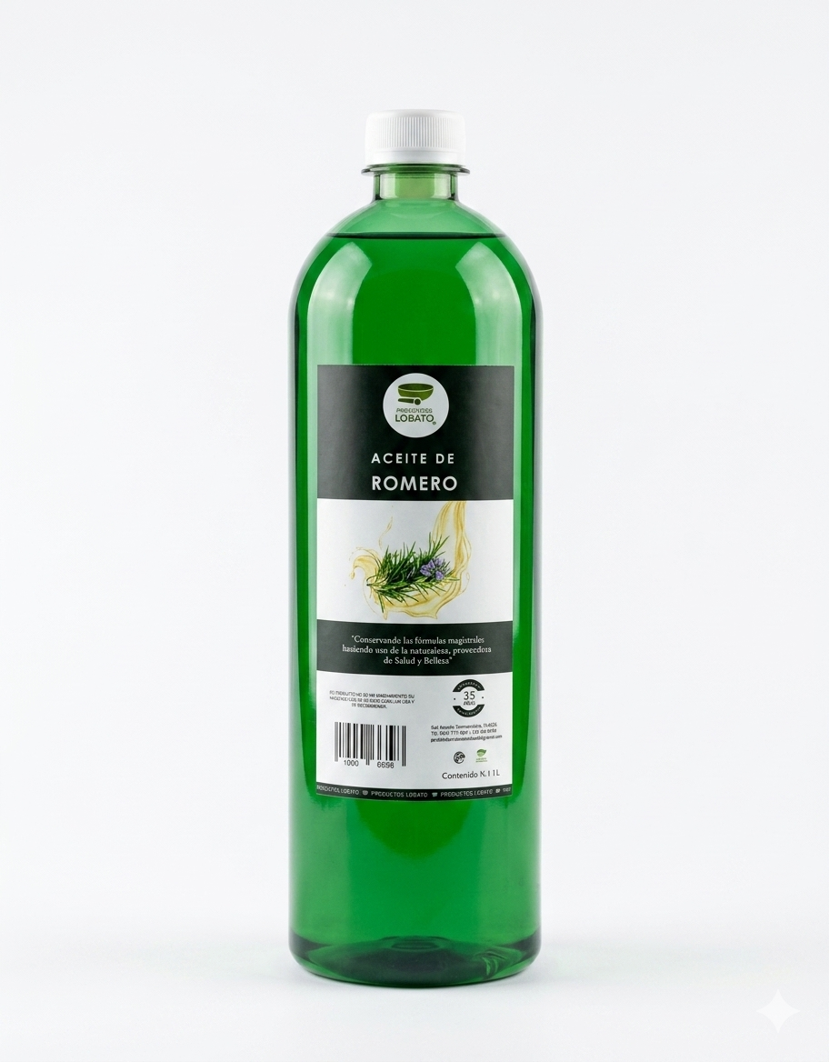 Aceite De Romero 1 Litro Marca Lobato