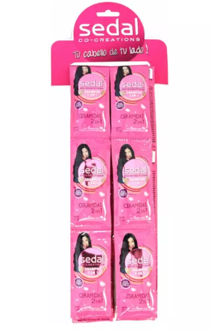 Shampoo SEDAL Exhibidor - 24 piezas