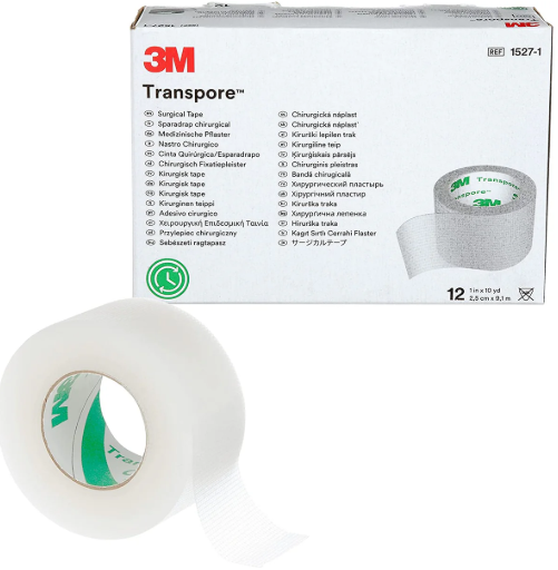 Cinta Transpore 3M 1'' - C/12 Unidades
