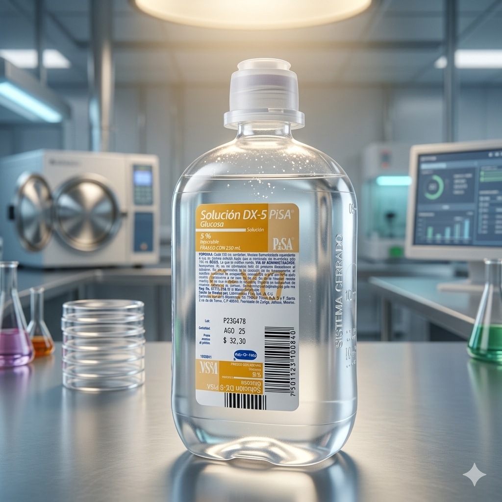 Solución Glucosada 5% 250mL PISA