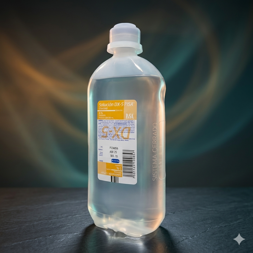 Solución Glucosada 5% 500mL PISA