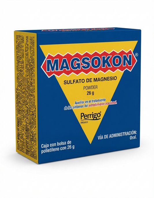 Magsokon (Sulfato De Magnesio) 26 Gramos Pieza