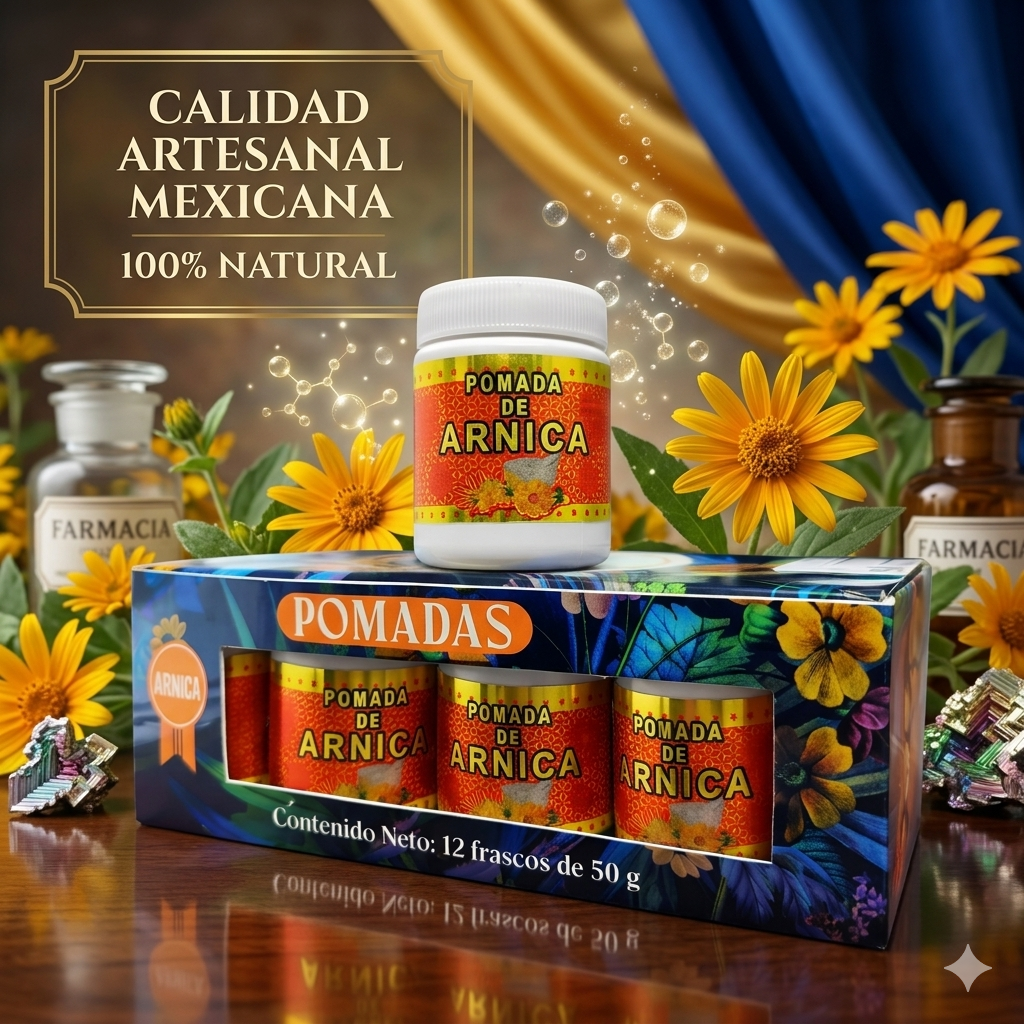 Pomada De Arnica 40 Gramos Paquete Con 12 Piezas