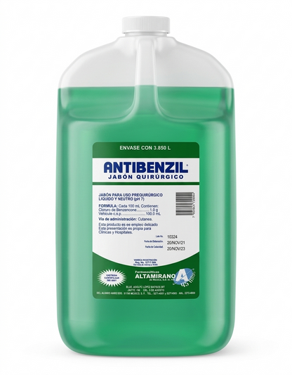 Jabón Quirúrgico Antibenzil Altamirano Galón (3.85L)