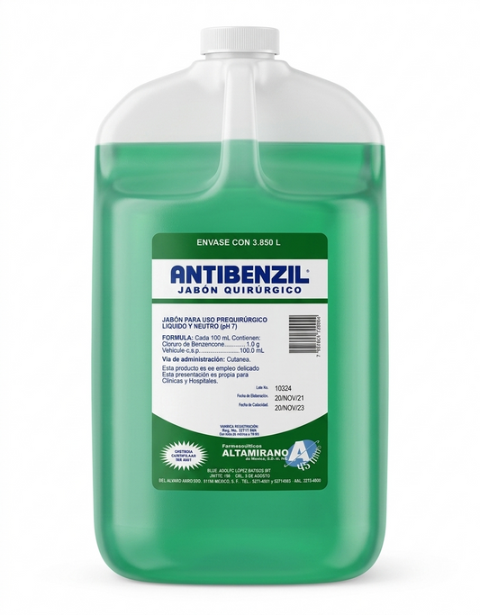 Jabón Quirúrgico Antibenzil Altamirano Galón (3.85L)