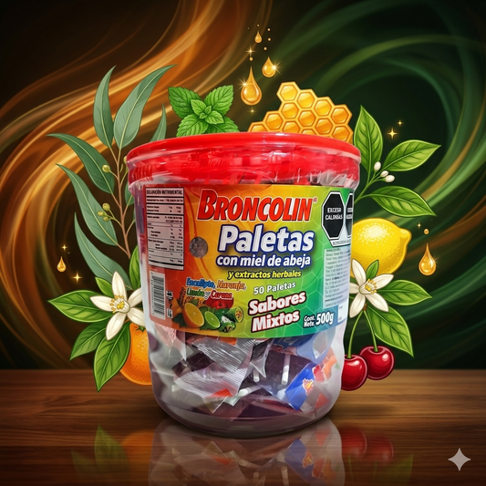 Paletas Broncolin Tarro Con 50 Piezas