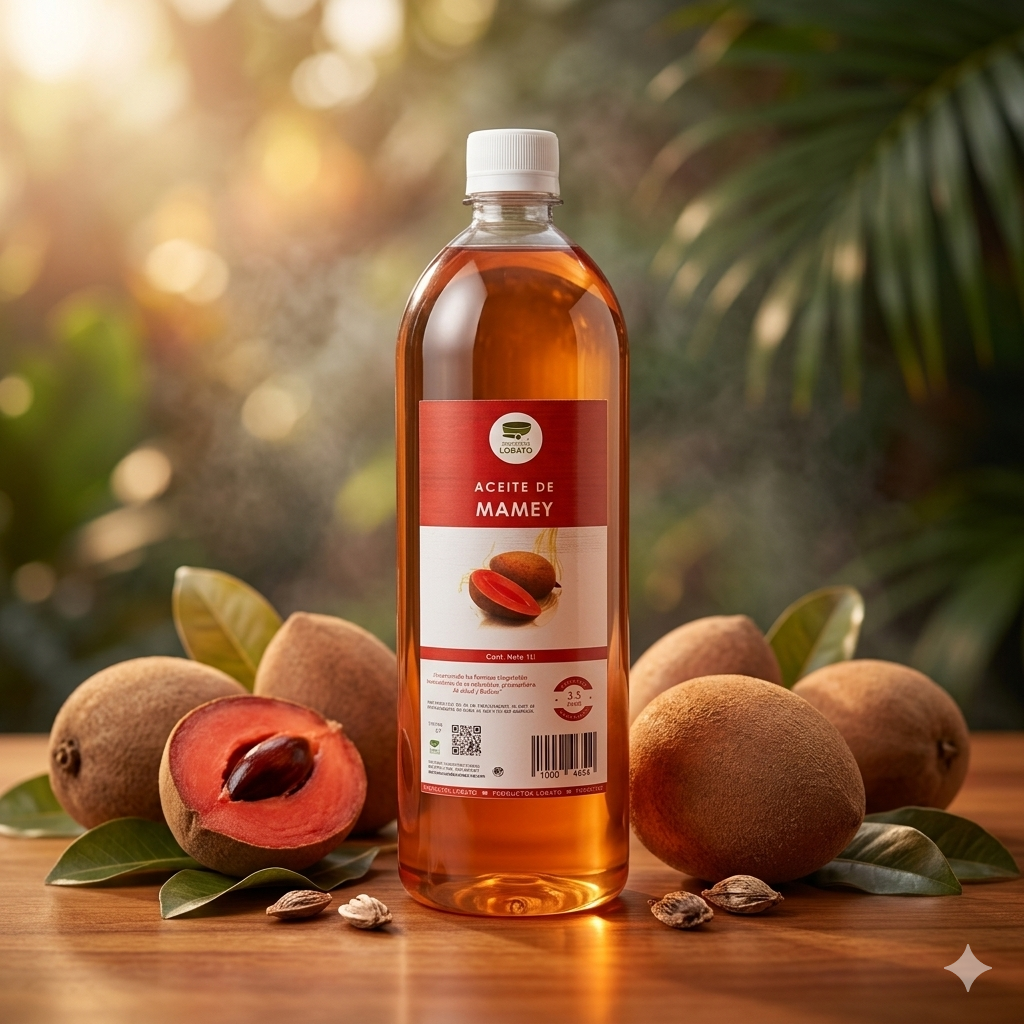 Aceite De Mamey 1 Litro Marca LOBATO