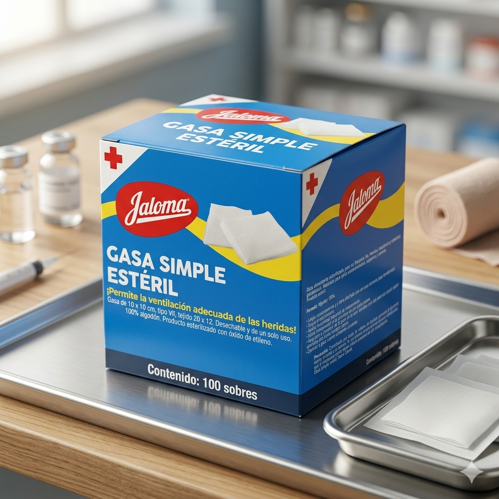 Gasa Estéril Jaloma 10x10 Con 100 Sobres