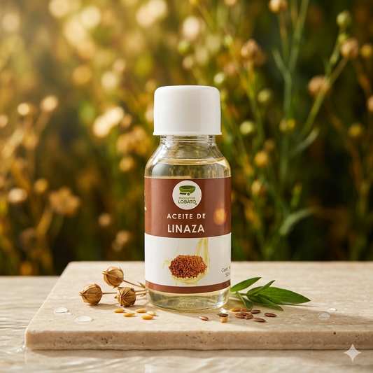 Aceite De Linaza 50mL Marca LOBATO Paquete Con 25 Piezas