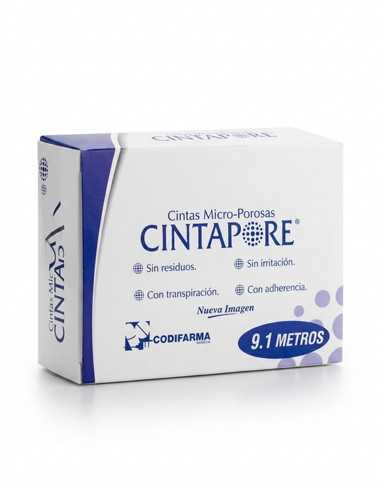 Cinta Micropore Cintapore 1/2'' Blanco Caja C/24 Unidades