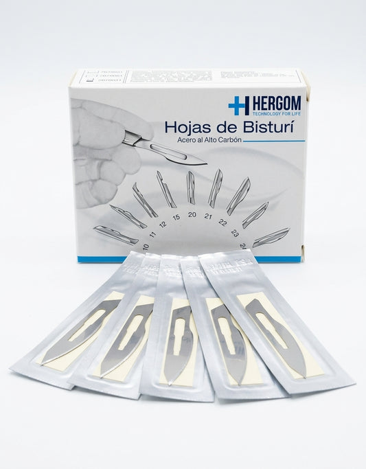 Navaja/Hoja Para Bisturi #23 Hergom C/100 Unidades