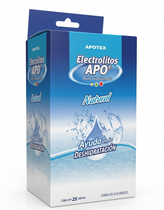 Electrolitos Naturales Sin Sabor Exhibidor Con 25 Piezas