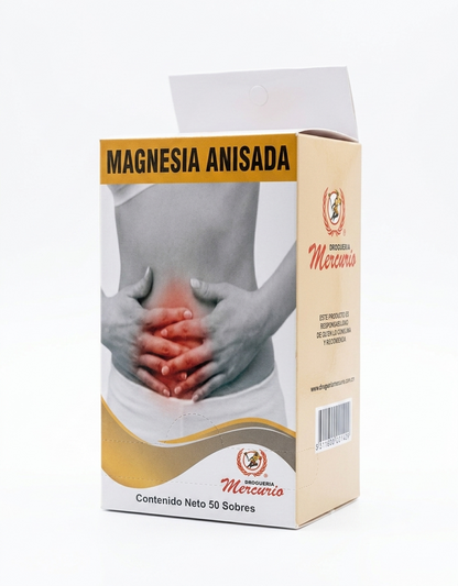 Magnesia Anisada Con 50 Sobres Marca MERCURIO