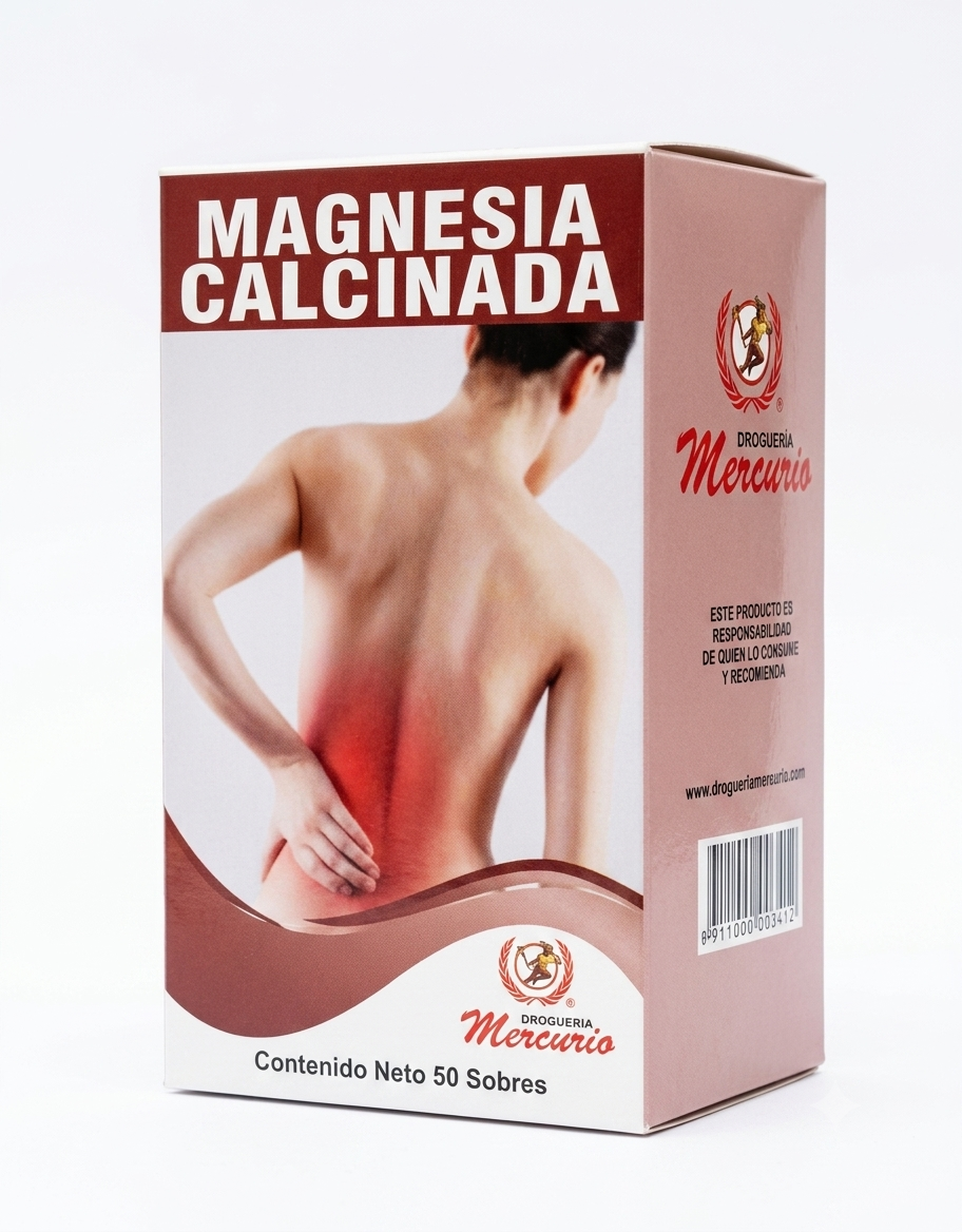 Magnesia Calcinada Con 50 Sobres Marca MERCURIO