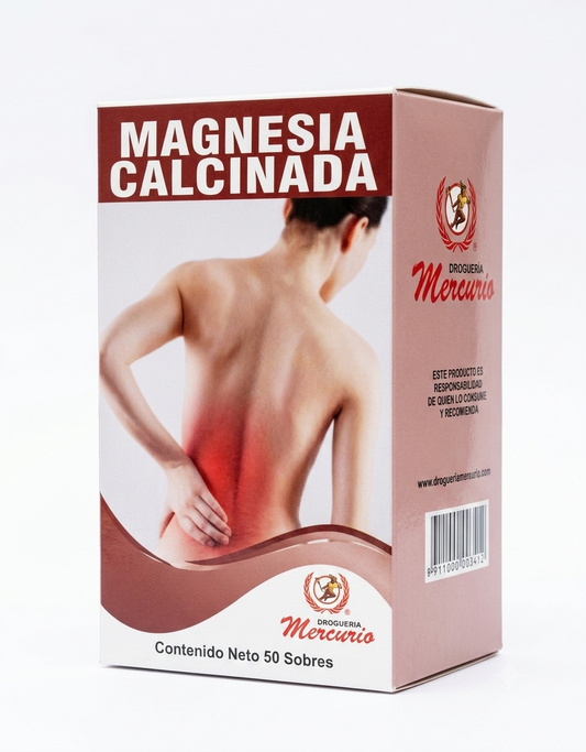 Magnesia Calcinada Con 50 Sobres Marca MERCURIO